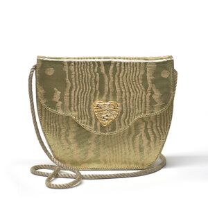 ANTONIO SCEPI Gold Lamé Evening Shoulder/Clutch Bag
